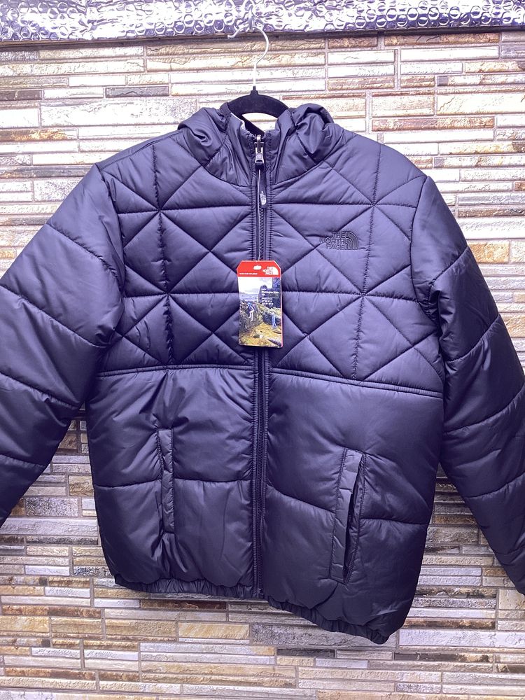 The North Face Black Quilted Jacket With Hood image 1