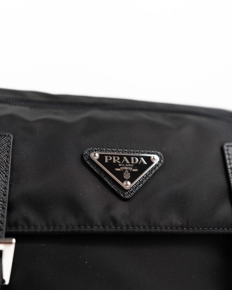 Prada Borsa Tracolla Re-Nylon Nera — Pre-owned Autentica obraz 9
