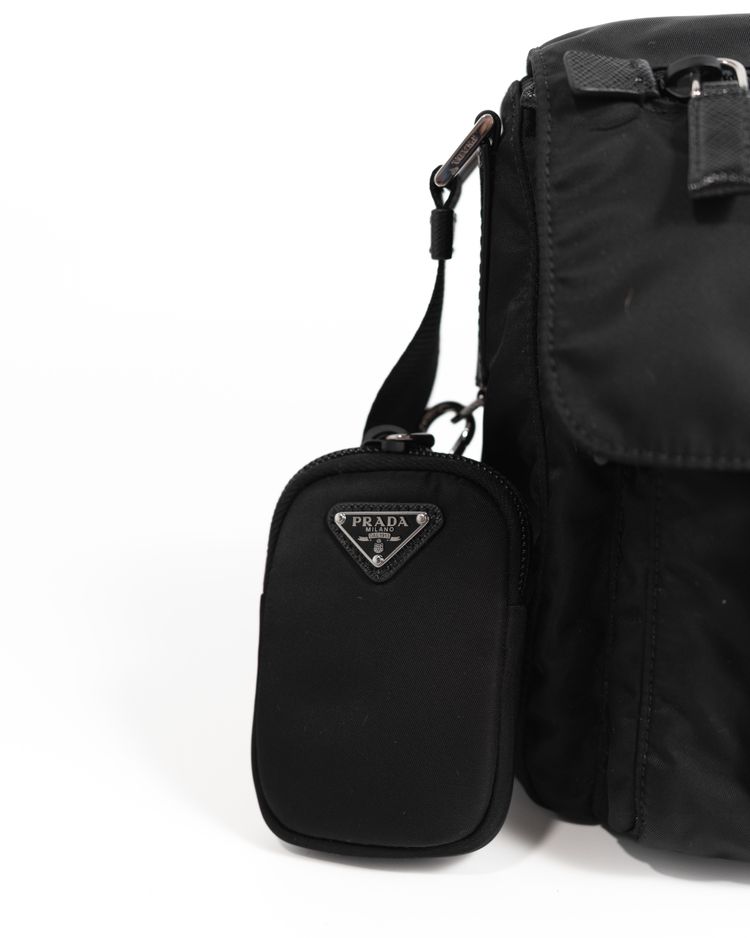 Prada Borsa Tracolla Re-Nylon Nera — Pre-owned Autentica obraz 5