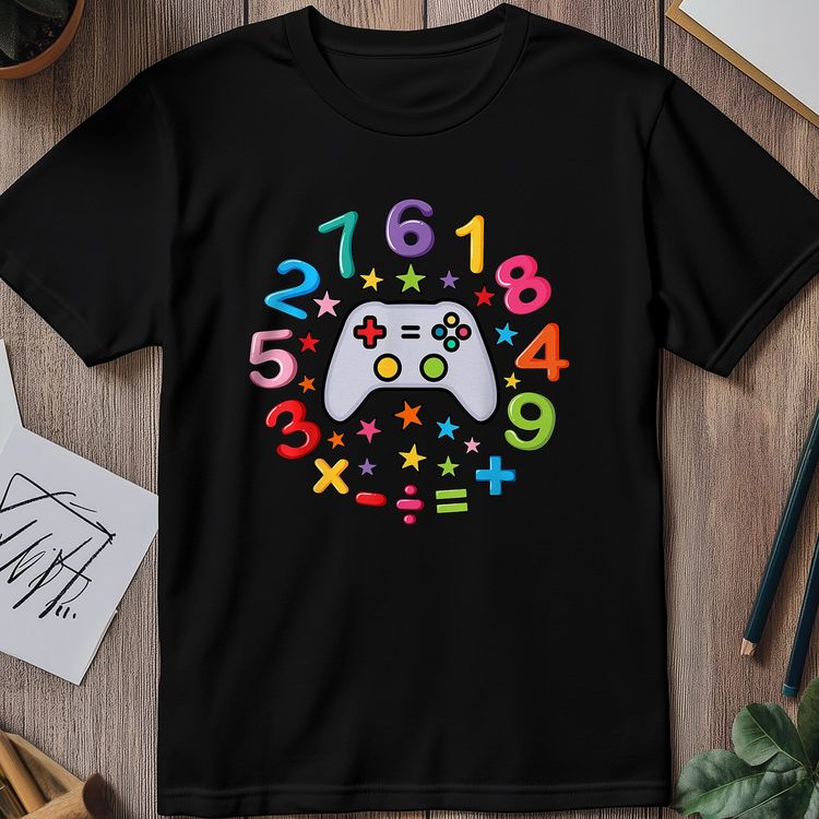 Gamer Number Day Math Kids Tee image 4