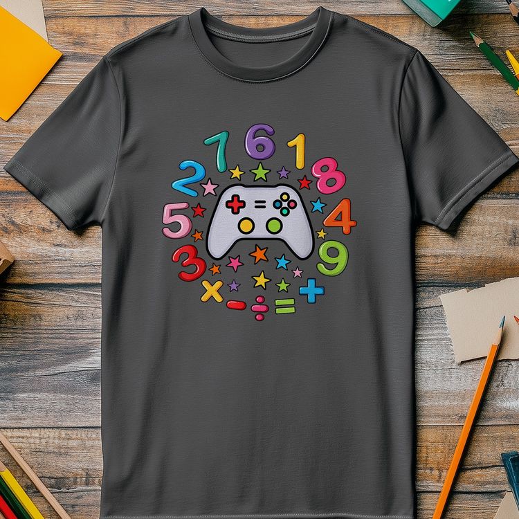 Gamer Number Day Math Kids Tee image 8