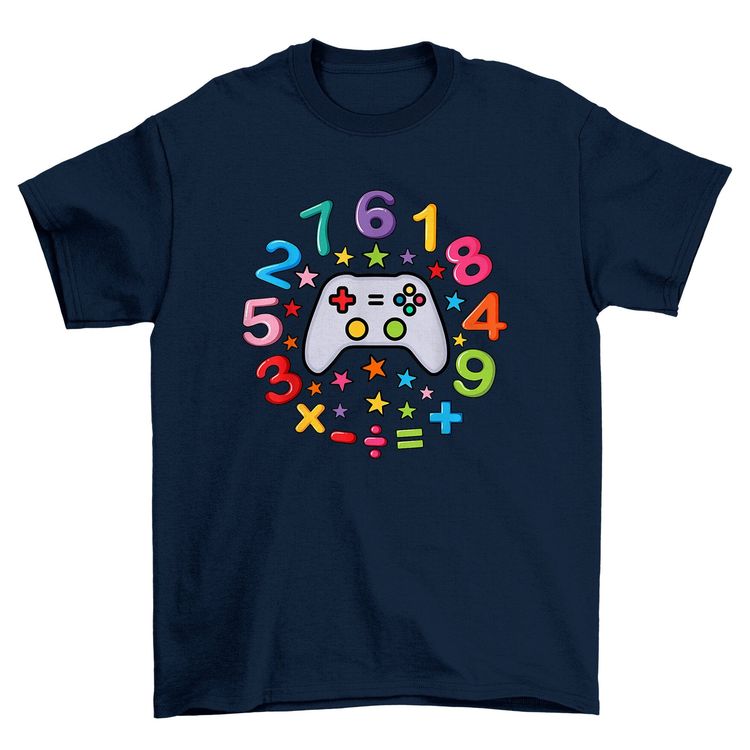 Gamer Number Day Math Kids Tee image 5