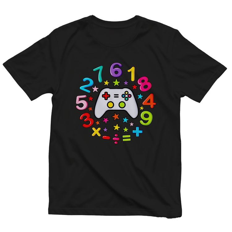 Gamer Number Day Math Kids Tee image 6