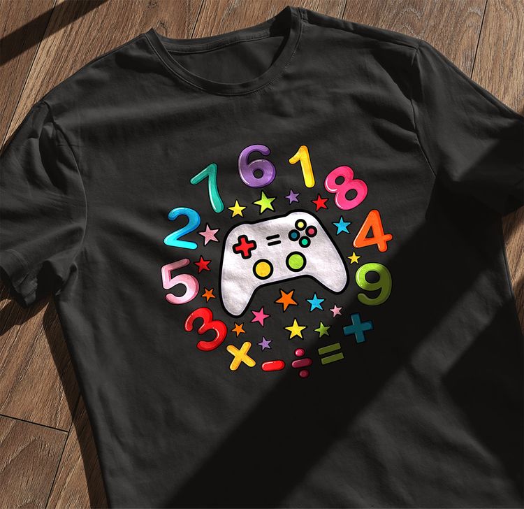 Gamer Number Day Math Kids Tee image 7