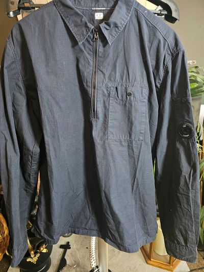 Navy Cp company Quarter zip Jacket L