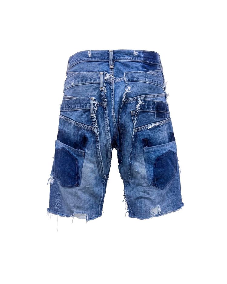 Bermuda Triple Jeans Dark Blue obraz 3