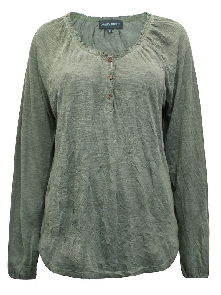 Other Mary Rich green long sleeve blouse product image