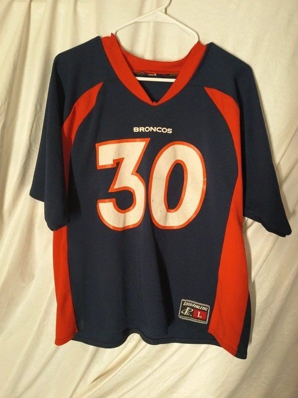 Blue And Orange Broncos Sports Jersey obraz 1