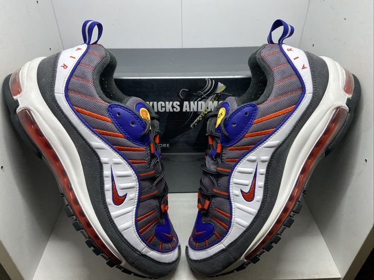 Nike Nike Air Max 98 OG UK9 Gunsmoke Grey Total Orange Purple Great Condition Trainer product image