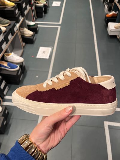 B3 suede Bordeaux et beige
