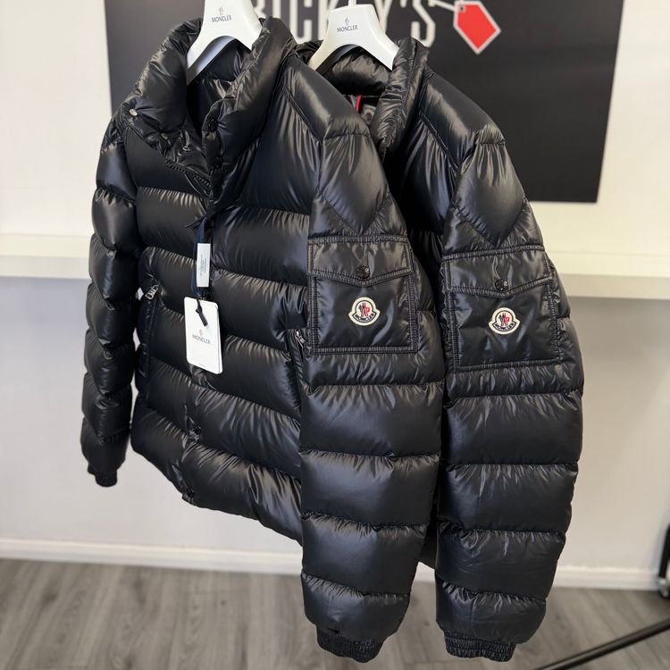 Moncler Men’s Lule Black Zip-up Down Jacket image 8
