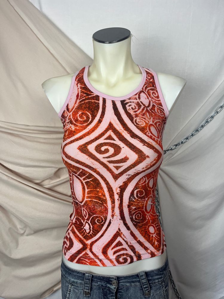 Other pink and red patterned tank top product image