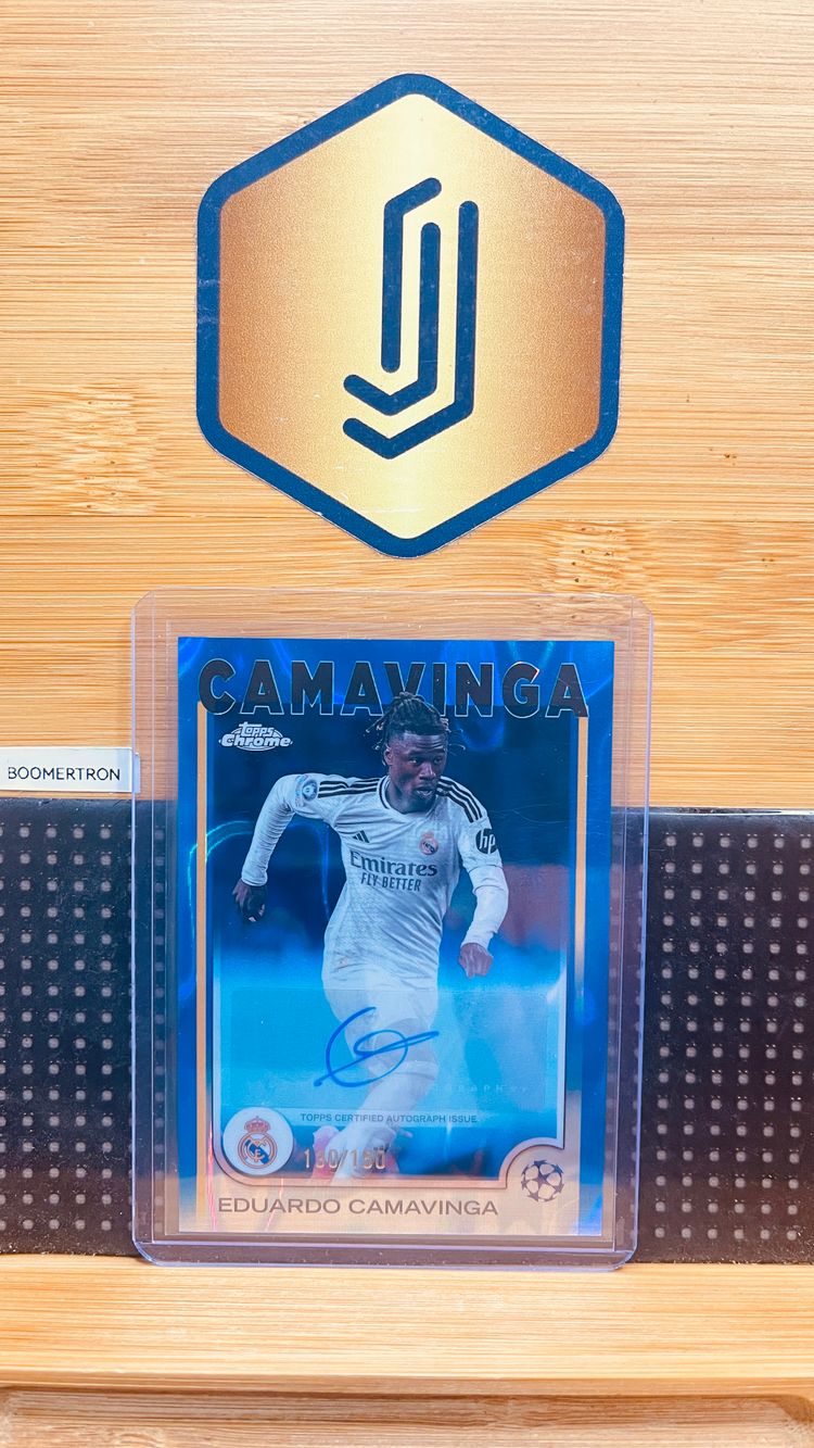 AUTO /150 - Eduardo Camavinga - Real Madrid - Blue Lava - Chrome UCC 24-25