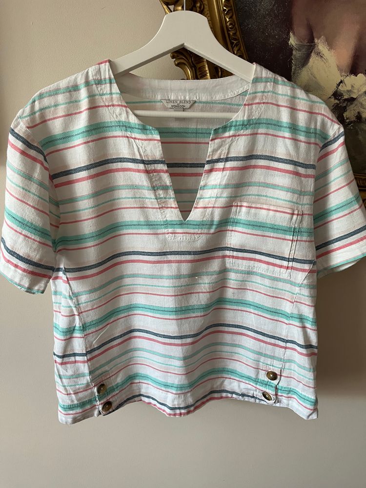 Monsoon Monsoon Striped Linen Blend Top product image