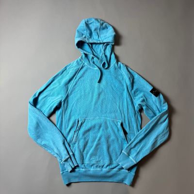 Stone Island Blue Hoodie - Medium