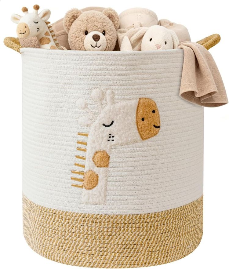 Giraffe Print Storage Basket imagen 2