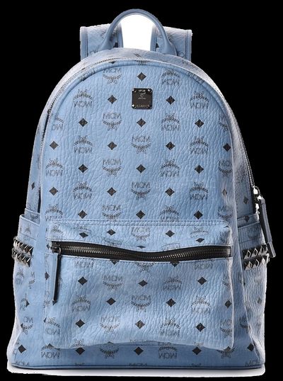 MCM Large Stark Backpack Light Blue
