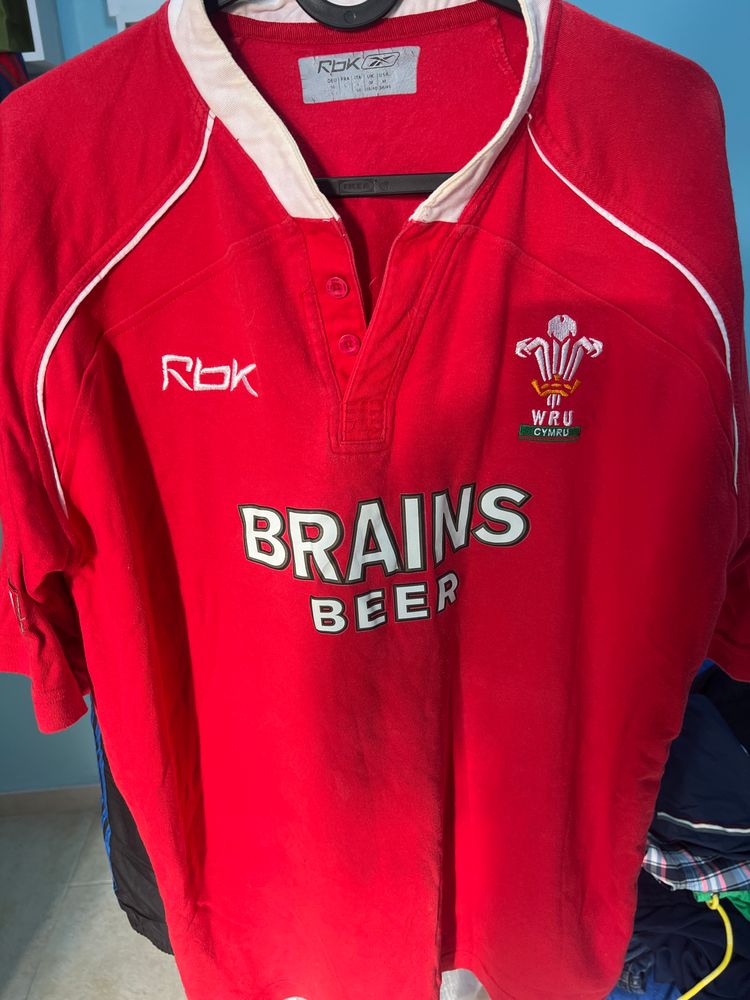 Rbk Red Rugby Shirt