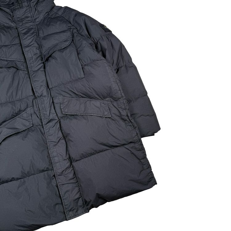 Immagine di Stone Island 2022 Black Garment Dyed Crinkle Reps R-NY Down TC Puffer - Large 6
