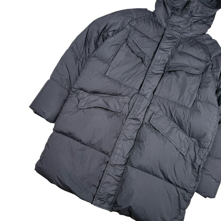 Immagine di Stone Island 2022 Black Garment Dyed Crinkle Reps R-NY Down TC Puffer - Large 7