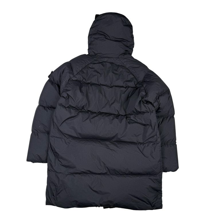 Immagine di Stone Island 2022 Black Garment Dyed Crinkle Reps R-NY Down TC Puffer - Large 14