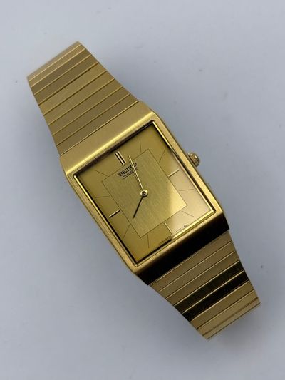 Seiko Tank vintage men’s quartz watch: 1986 full set