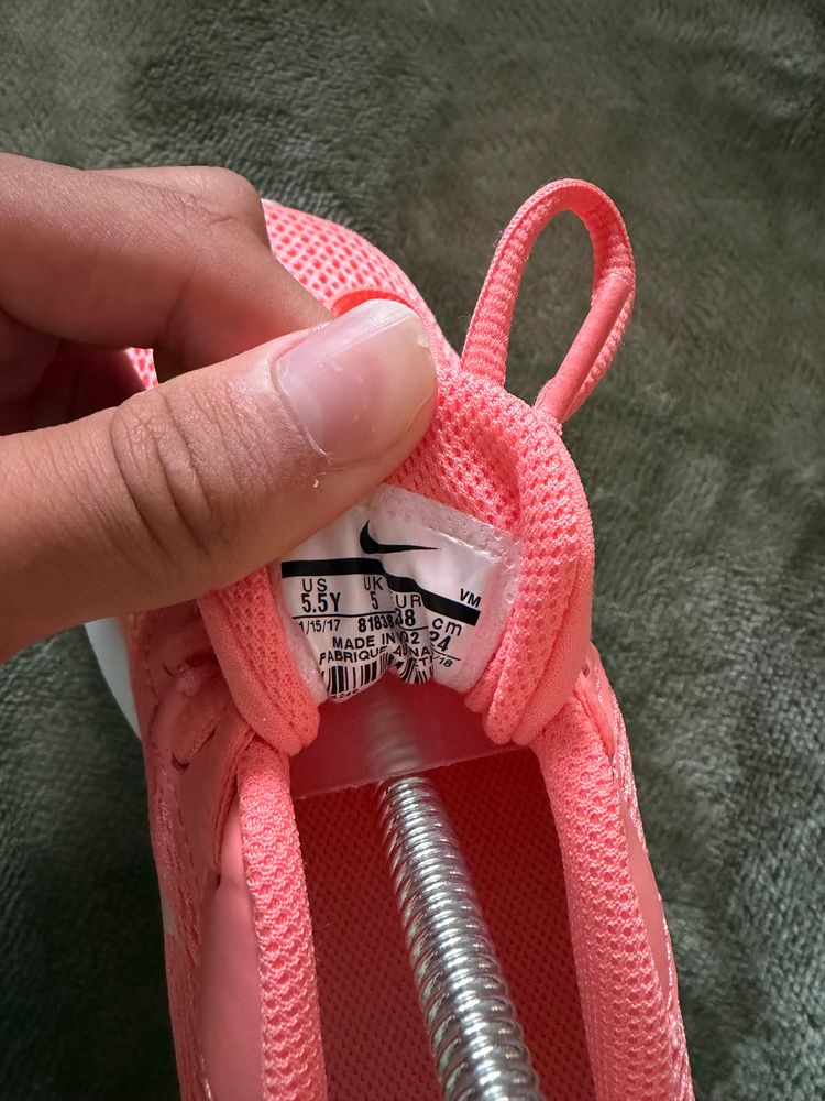 Nike Tanjun Trainers Pink Coral UK 5 Youth 5.5Y Women’s Lightweight Running Shoes image 7