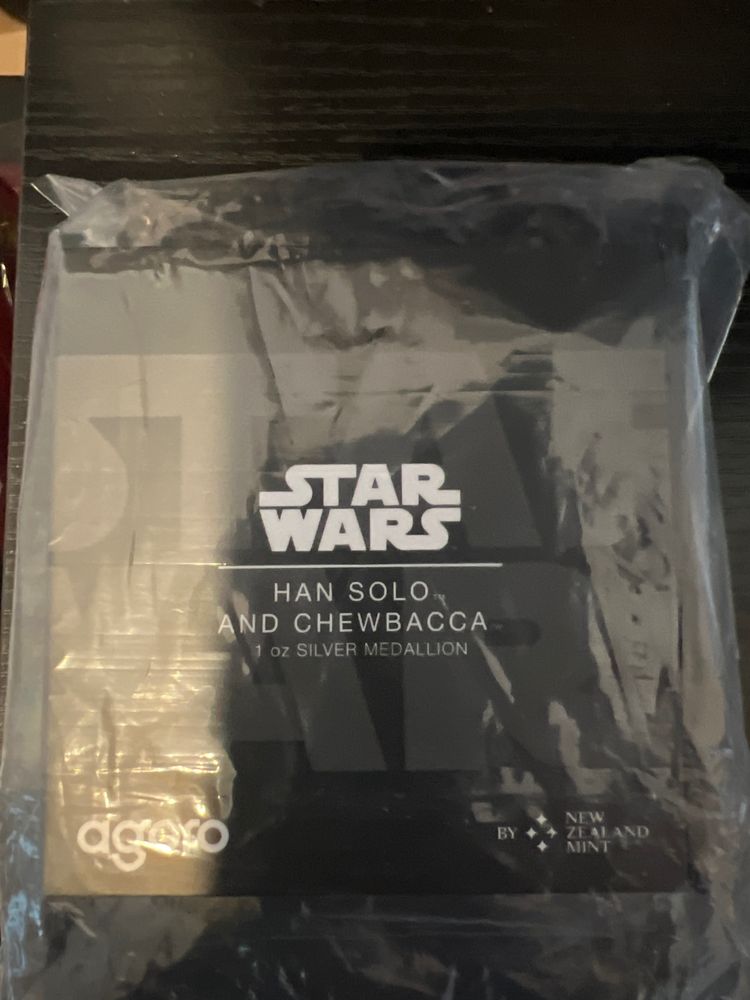 Star Wars Han Solo And Chewbacca 1 Oz Silver