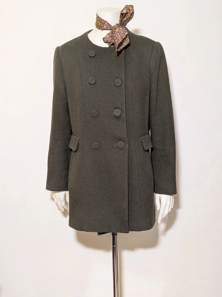Cappotto Corto / Giacca Conbipel Verde Militare - Misto Lana - Taglia 46 (IT) image 1
