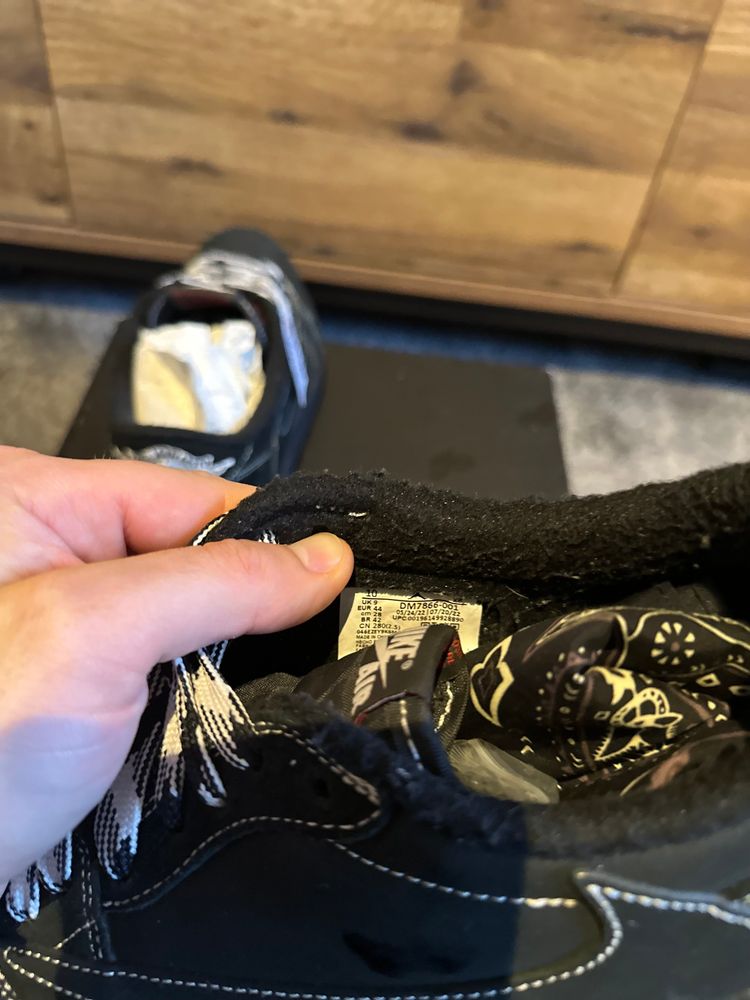 Nike Air Jordan 1 Travis Scott “Phantom-black ” U.K. 9 image 8
