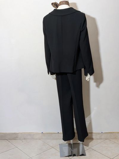 Completo Tailleur Nero Giacca + Pantalone Tg. L / 44-46 IT 2
