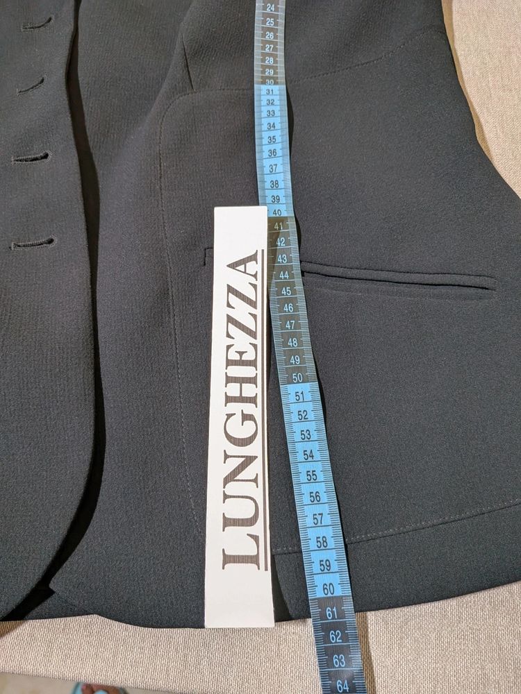 Completo Tailleur Nero Giacca + Pantalone Tg. L / 44-46 IT 4