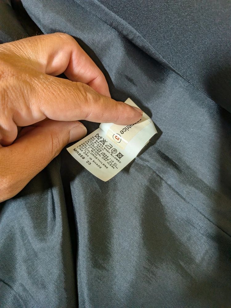 Completo Tailleur Nero Giacca + Pantalone Tg. L / 44-46 IT 9