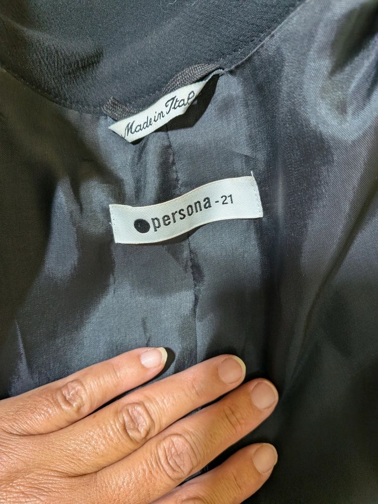 Completo Tailleur Nero Giacca + Pantalone Tg. L / 44-46 IT 8