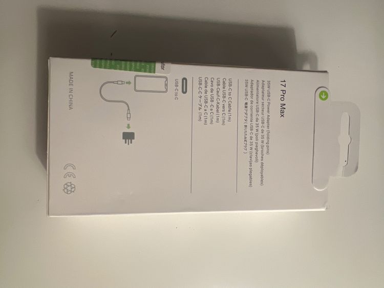 35W USB-C power adapter with USB-C to C cable obraz 2