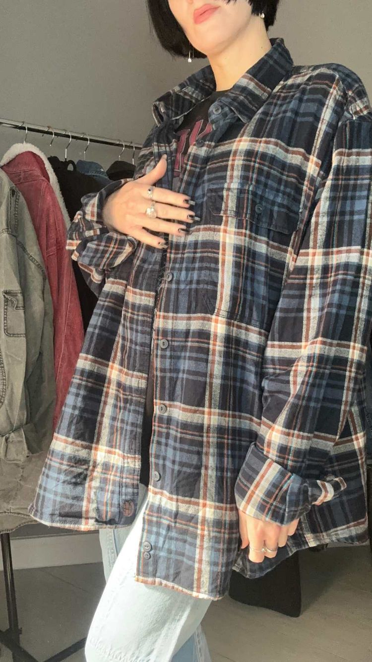 Camicia tartan blu 2