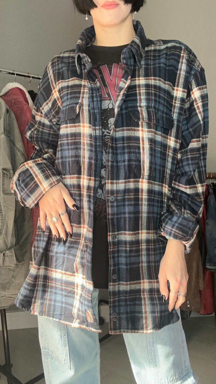 Camicia tartan blu 4