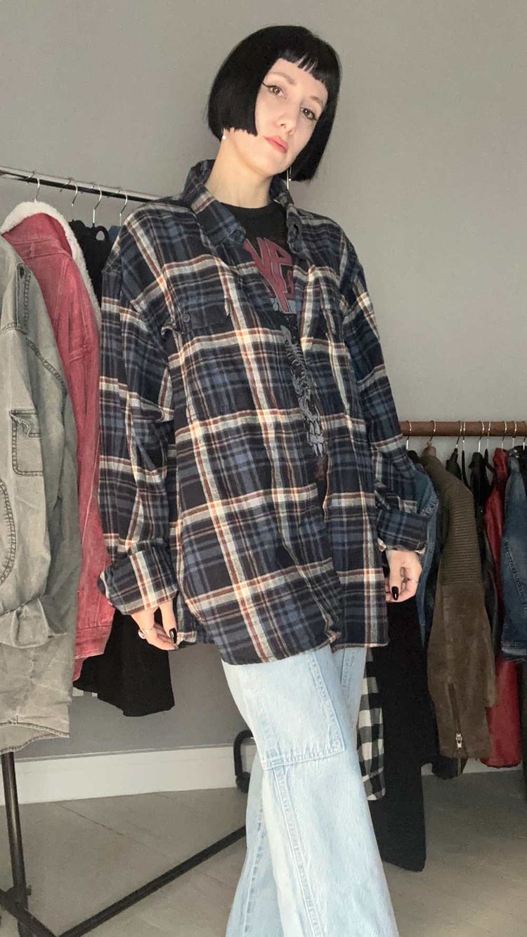 Camicia tartan blu 3