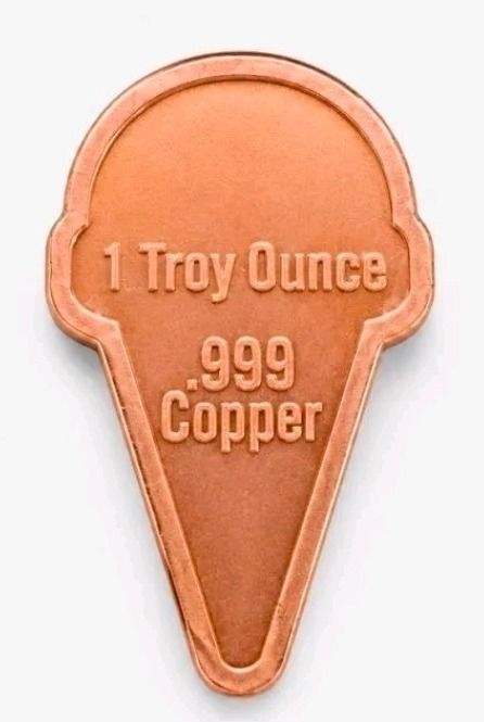 RIP OR SHIP .999 Copper Ice Cream Cone 5