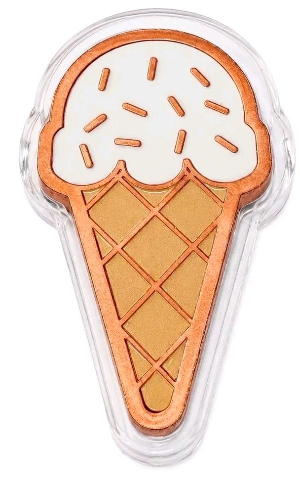 RIP OR SHIP .999 Copper Ice Cream Cone 6