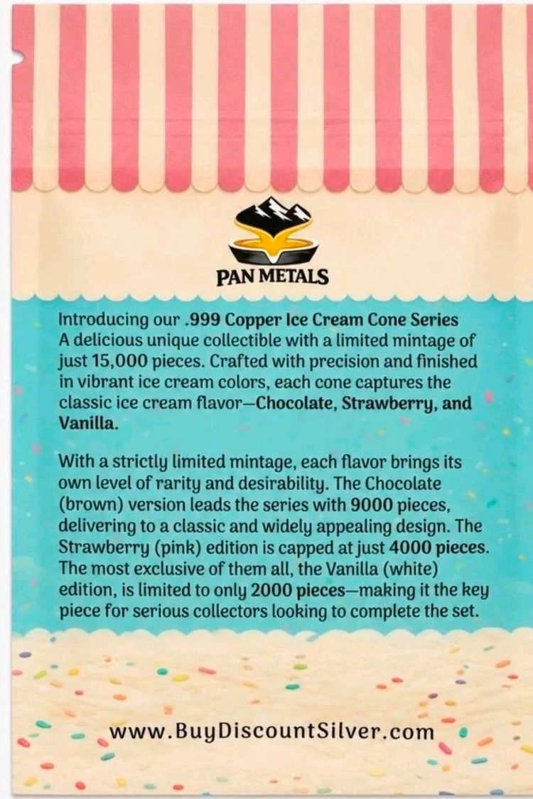 RIP OR SHIP .999 Copper Ice Cream Cone 2