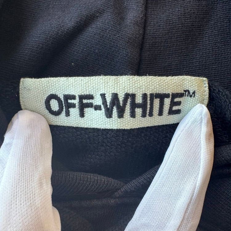 Off-White Black Yellow Caravaggio Hoodie image 7
