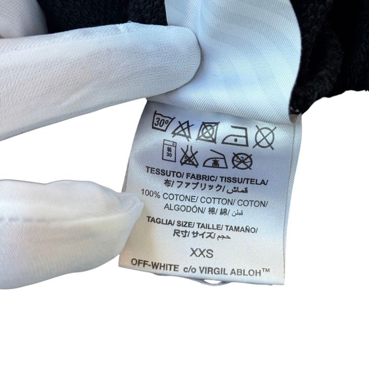 Off-White Black Yellow Caravaggio Hoodie image 10
