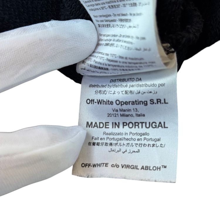 Off-White Black Yellow Caravaggio Hoodie image 3