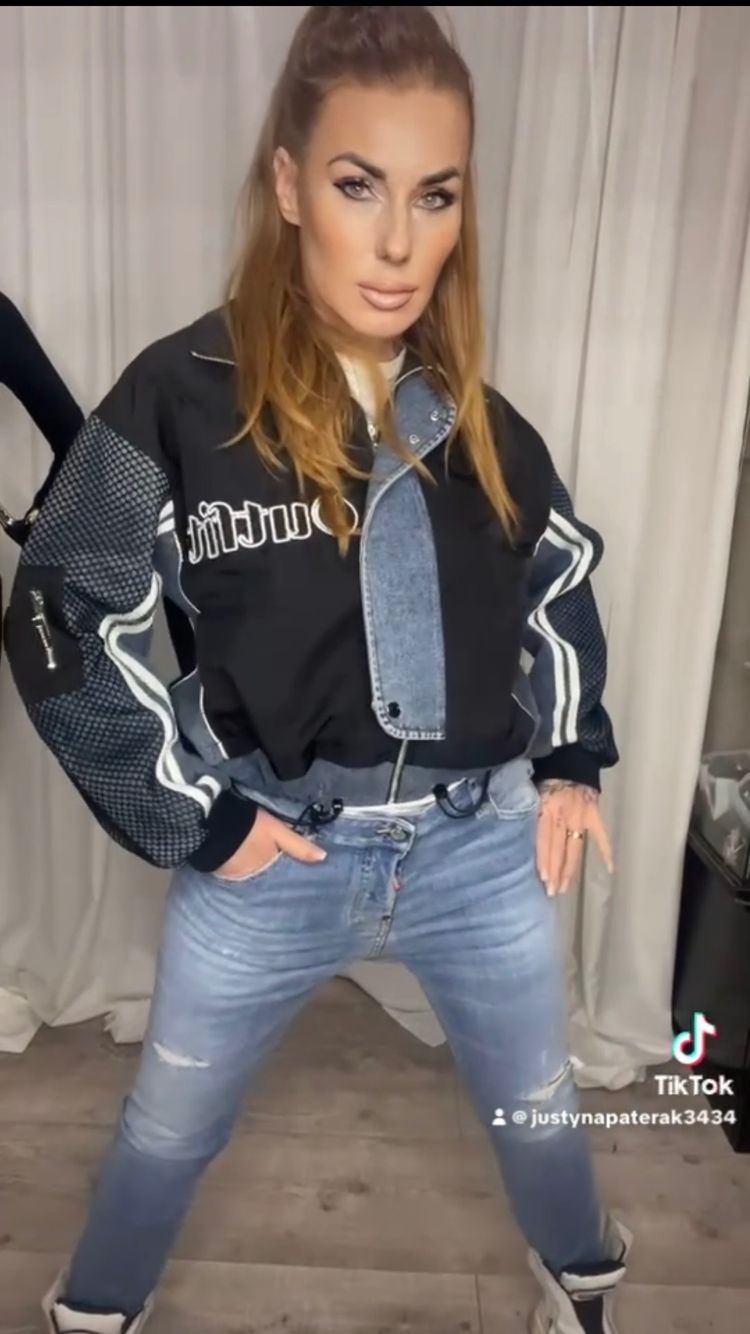Other Black And Blue Jacket With Graphic Text product image