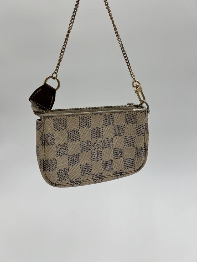 Louis Vuitton Damier Azur Mini Pochette Accessories obraz 4