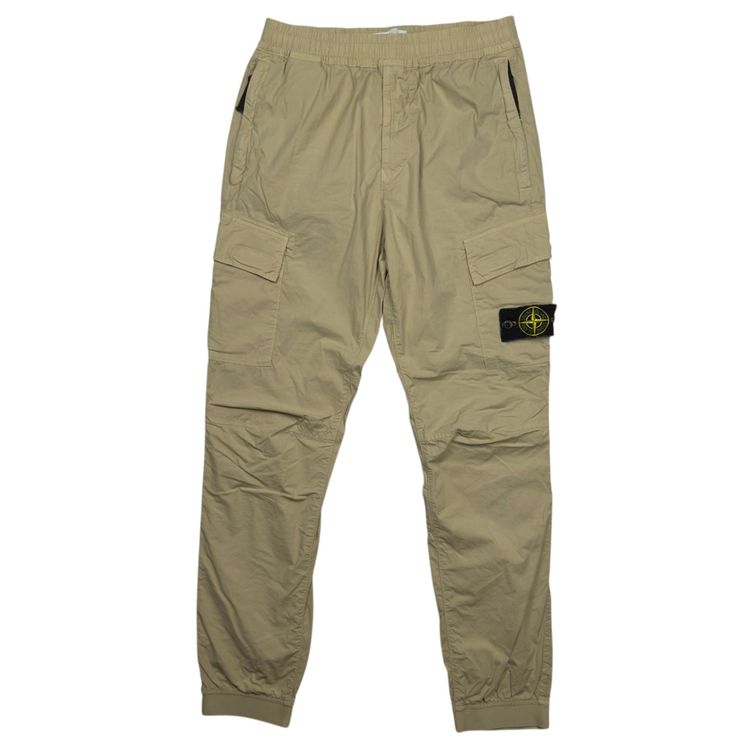 S/S 21 Stone Island Stretch Cotton Cargo Trousers 30 RE-T - Light Beige