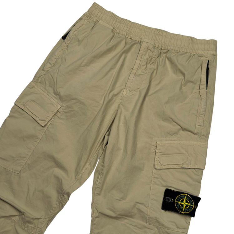 S/S 21 Stone Island Stretch Cotton Cargo Trousers 30 RE-T - Light Beige 6