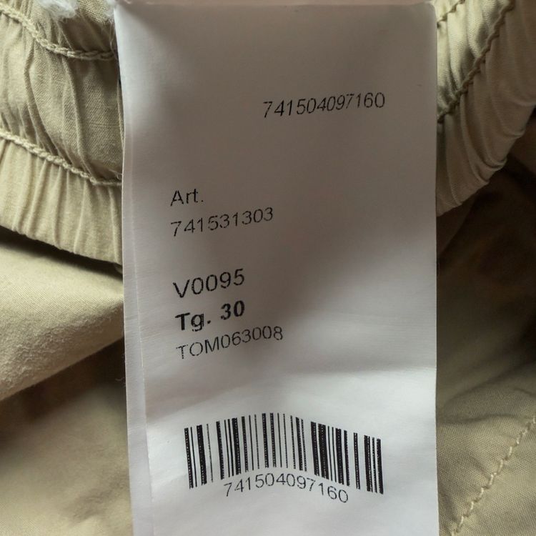 S/S 21 Stone Island Stretch Cotton Cargo Trousers 30 RE-T - Light Beige 2