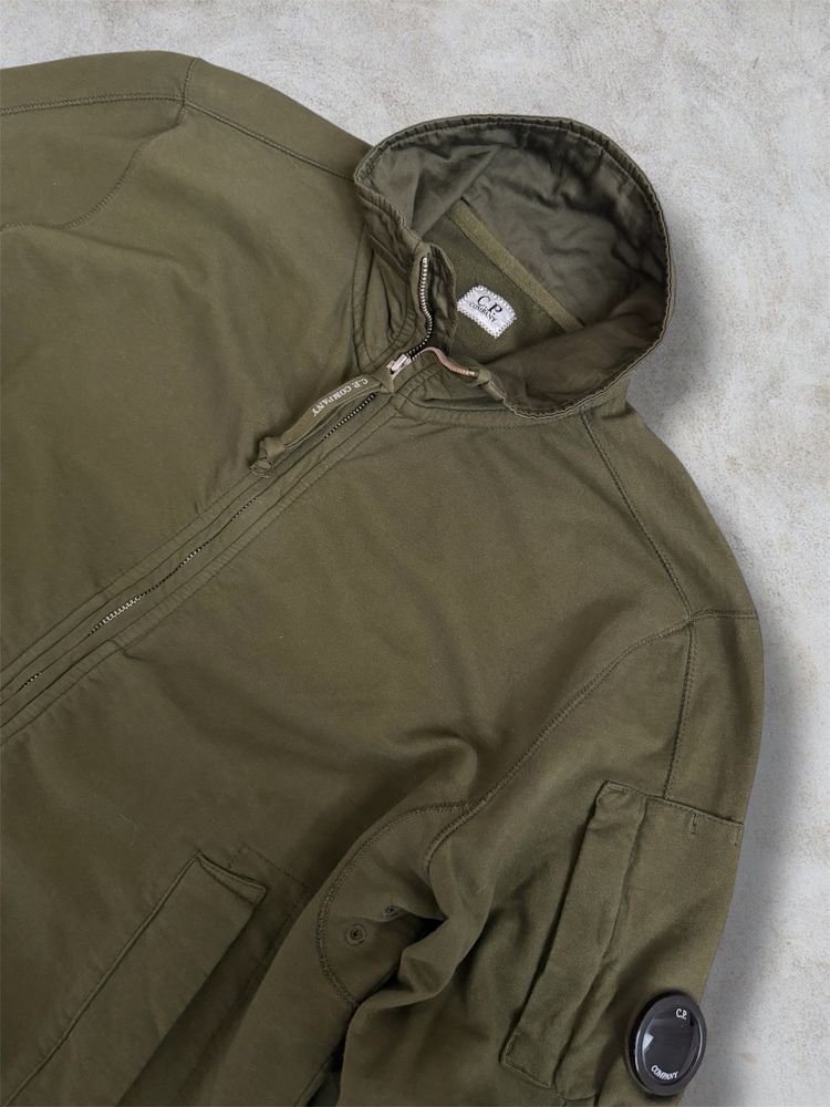 C.P. Company Olive Green zip Hoodie